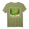 Grüner Grashüpfer von Julie de Graag T-Shirt - Künstlerisches Tiermotiv, klassisch geschnitten, hochwertig verarbeitet