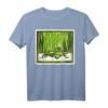 Grüner Grashüpfer von Julie de Graag T-Shirt - Künstlerisches Tiermotiv, klassisch geschnitten, hochwertig verarbeitet
