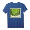 Grüner Grashüpfer von Julie de Graag T-Shirt - Künstlerisches Tiermotiv, klassisch geschnitten, hochwertig verarbeitet