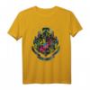 HapPanda Harry Potter Neon Hogwarts Crest T-Shirt - Offizielles Warner Bros Lizenzprodukt