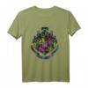 HapPanda Harry Potter Neon Hogwarts Crest T-Shirt - Offizielles Warner Bros Lizenzprodukt