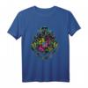 HapPanda Harry Potter Neon Hogwarts Crest T-Shirt - Offizielles Warner Bros Lizenzprodukt