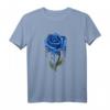 Blue Rose Aesthetic Soft Grunge Punk Goth Indie Gothic Egirl T-Shirt – Edgy Streetwear für Alternative Fashion Fans, Emo, Punk & Retro Look Liebhaber