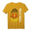 DDR Flagge Stolz DNA Fingerabdruck T-Shirt für Halle/Saale - Nostalgisches Ostdeutschland Motiv für ehemalige DDR-Bürger