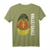 DDR Flagge Stolz DNA Fingerabdruck T-Shirt für Halle/Saale - Nostalgisches Ostdeutschland Motiv für ehemalige DDR-Bürger
