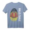 DDR Flagge Stolz DNA Fingerabdruck T-Shirt für Halle/Saale - Nostalgisches Ostdeutschland Motiv für ehemalige DDR-Bürger