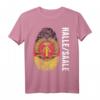 DDR Flagge Stolz DNA Fingerabdruck T-Shirt für Halle/Saale - Nostalgisches Ostdeutschland Motiv für ehemalige DDR-Bürger
