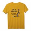 Lustiges Wiesel Halloween Kostüm - Humoriges Ich Bin Ein Weasel T-Shirt, Perfekt für Tierfans und Halloween-Partys