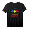 Patriotisches Rumänien Vampir Halloween T-Shirt mit Flagge – Perfektes Geschenk für Familie, Fans und Liebhaber