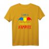 Patriotisches Rumänien Vampir Halloween T-Shirt mit Flagge – Perfektes Geschenk für Familie, Fans und Liebhaber
