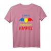 Patriotisches Rumänien Vampir Halloween T-Shirt mit Flagge – Perfektes Geschenk für Familie, Fans und Liebhaber