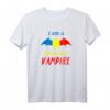 Patriotisches Rumänien Vampir Halloween T-Shirt mit Flagge – Perfektes Geschenk für Familie, Fans und Liebhaber