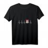 Hamburg Flagge & Wappen Herzschlag EKG T-Shirt für Hamburger - Lustiges Geschenk für Heimatliebhaber & St. Pauli Fans