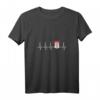 Hamburg Flagge & Wappen Herzschlag EKG T-Shirt für Hamburger - Lustiges Geschenk für Heimatliebhaber & St. Pauli Fans