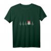 Hamburg Flagge & Wappen Herzschlag EKG T-Shirt für Hamburger - Lustiges Geschenk für Heimatliebhaber & St. Pauli Fans