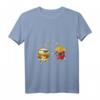 Damen Funny Burger & Pommes Friends Cheeseburger Hamburger T-Shirt mit V-Ausschnitt – Perfekt für Foodie-Freunde & Fast-Food-Liebhaber