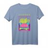 80er & 90er Vaporwave T-Shirt mit Hamburger, Pommes & Geometrischem Polygon - Retro Synthwave Mode für Fans von Japanischer Ästhetik & Popkultur