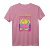 80er & 90er Vaporwave T-Shirt mit Hamburger, Pommes & Geometrischem Polygon - Retro Synthwave Mode für Fans von Japanischer Ästhetik & Popkultur