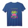 80er & 90er Vaporwave T-Shirt mit Hamburger, Pommes & Geometrischem Polygon - Retro Synthwave Mode für Fans von Japanischer Ästhetik & Popkultur