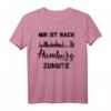 Mir ist nach HAMBURG zumute - Skyline Hamburg T-Shirt mit Sehenswürdigkeiten für Hamburger & Hamburg-Liebhaber
