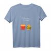 Pommes und Burger Paar Geschenk für Fast Food Liebhaber - Lustiges T-Shirt mit Spruch 'Time Fries When I'm With You' für Paare, Freunde & Imbissbesitzer