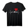 Hamburg Skyline Herzschlag T-Shirt – Hamburg Hafen & Stadtliebe Fanartikel für echte Hamburg-Fans
