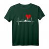 Hamburg Skyline Herzschlag T-Shirt – Hamburg Hafen & Stadtliebe Fanartikel für echte Hamburg-Fans