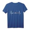 Hamburg Skyline Herzschlag T-Shirt – Für Hamburg Fans, Hafenliebhaber & Liebhaber der Stadt mit Wahrzeichen