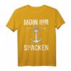 Moin Hamburg Norddeutsch Anker Möwen Leuchtturm T-Shirt – Klassisch geschnitten, maritime Mode für Hamburg & Norddeutschland