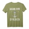 Moin Hamburg Norddeutsch Anker Möwen Leuchtturm T-Shirt – Klassisch geschnitten, maritime Mode für Hamburg & Norddeutschland