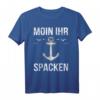 Moin Hamburg Norddeutsch Anker Möwen Leuchtturm T-Shirt – Klassisch geschnitten, maritime Mode für Hamburg & Norddeutschland