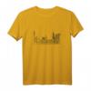 Skyline Hamburg Handgezeichnet Stadtbild T-Shirt – Liebe für Hamburg mit Elbphilharmonie, Hafen, Rathaus & Tanzenden Türmen