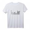 Skyline Hamburg Handgezeichnet Stadtbild T-Shirt – Liebe für Hamburg mit Elbphilharmonie, Hafen, Rathaus & Tanzenden Türmen