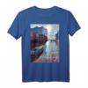 I love Hamburg - Retro Design mit Barkasse & Elbe Hamburg T-Shirt, ideal als Souvenir & Geschenk für Hamburg-Fans