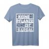 Keine Pflanze ist illegal Hanf Muster Cannabis T-Shirt - Cooles Geschenk für Legalisierungsfans, Reggae Musik & Protest in Hamburg & Berlin