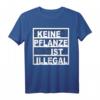Keine Pflanze ist illegal Hanf Muster Cannabis T-Shirt - Cooles Geschenk für Legalisierungsfans, Reggae Musik & Protest in Hamburg & Berlin