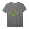 Buntes Hanfblatt Regenbogen Cannabis Marihuana T-Shirt – Perfektes Geschenk für Kiffer, Freunde & Fans von Hanf und Marihuana
