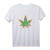 Buntes Hanfblatt Regenbogen Cannabis Marihuana T-Shirt – Perfektes Geschenk für Kiffer, Freunde & Fans von Hanf und Marihuana