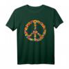 Peace Love 60er 70er Jahre Flower Power Hippie Outfit T-Shirt – Perfektes Kostüm für Fasching, Rosenmontag & Karneval