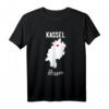 Hessen Kassel Geschenk T-Shirt mit Stadtkarte und Herz – Perfektes Heimatgeschenk für Kassel und Hessen Fans