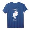 Hessen Kassel Geschenk T-Shirt mit Stadtkarte und Herz – Perfektes Heimatgeschenk für Kassel und Hessen Fans