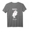 Hessen Kassel Geschenk T-Shirt mit Stadtkarte und Herz – Perfektes Heimatgeschenk für Kassel und Hessen Fans