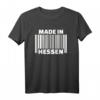 Hessen T-Shirt mit Barcode – Klassisch geschnitten, perfekt für Heimatliebhaber und Hessen-Fans