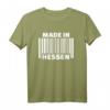 Hessen T-Shirt mit Barcode – Klassisch geschnitten, perfekt für Heimatliebhaber und Hessen-Fans