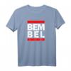 BEM BEL Bembel T-Shirt | Apfelwein aus Hessen im Gerippte T-Shirt – Perfektes Geschenk für Hessen-Fans, Apfelwein-Liebhaber & Heimatverbundene