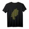 Apfelwein | Frankfurt FFM Hessen Geschenk Geripptes T-Shirt – Originelles Hessen-Design für Apfelwein-Fans, Landkartenliebhaber und Lehrer