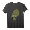 Apfelwein | Frankfurt FFM Hessen Geschenk Geripptes T-Shirt – Originelles Hessen-Design für Apfelwein-Fans, Landkartenliebhaber und Lehrer