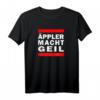 Äppler macht geil | Apfelwein Hessen Gerippte Bembel Handkäs T-Shirt – Lustiges Hessen Geschenk für Frankfurt, Wiesbaden & Kassel