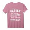 Lustiges Hessen Spruch T-Shirt für Frauen mit Einhorn - Perfektes Geschenk für Hessen-Liebhaberinnen und Heimatstolze