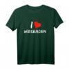 I love Wiesbaden Herz T-Shirt - Lustiges Apfelwein & Hessen Geschenk für Männer & Frauen, Ideal zu Weihnachten, Geburtstag & Vatertag